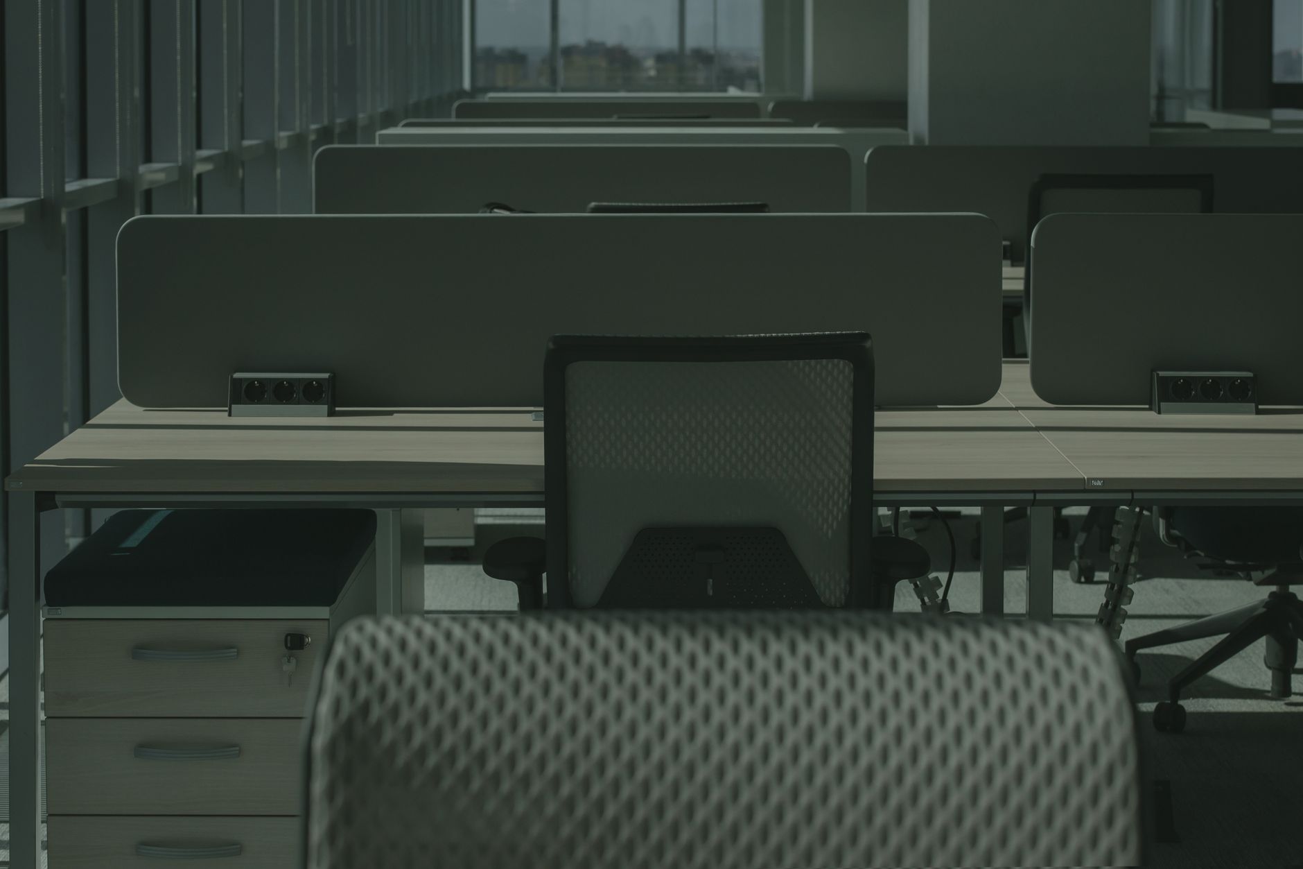 Quiet desk space used for writing load sheets
